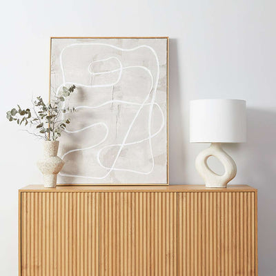 Deven Ball Feet Buffet - Natural