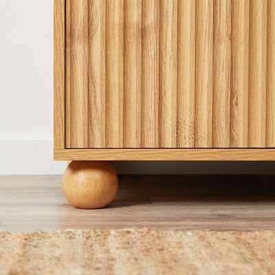 Deven Ball Feet Buffet - Natural