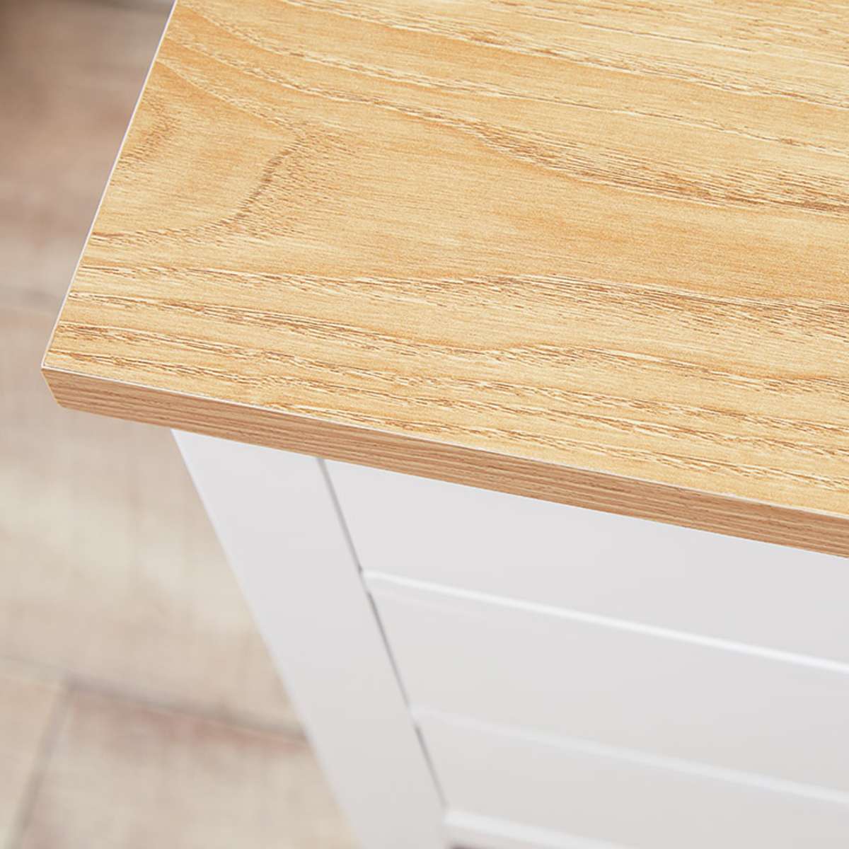 Hastings Three Drawer Bedside Table