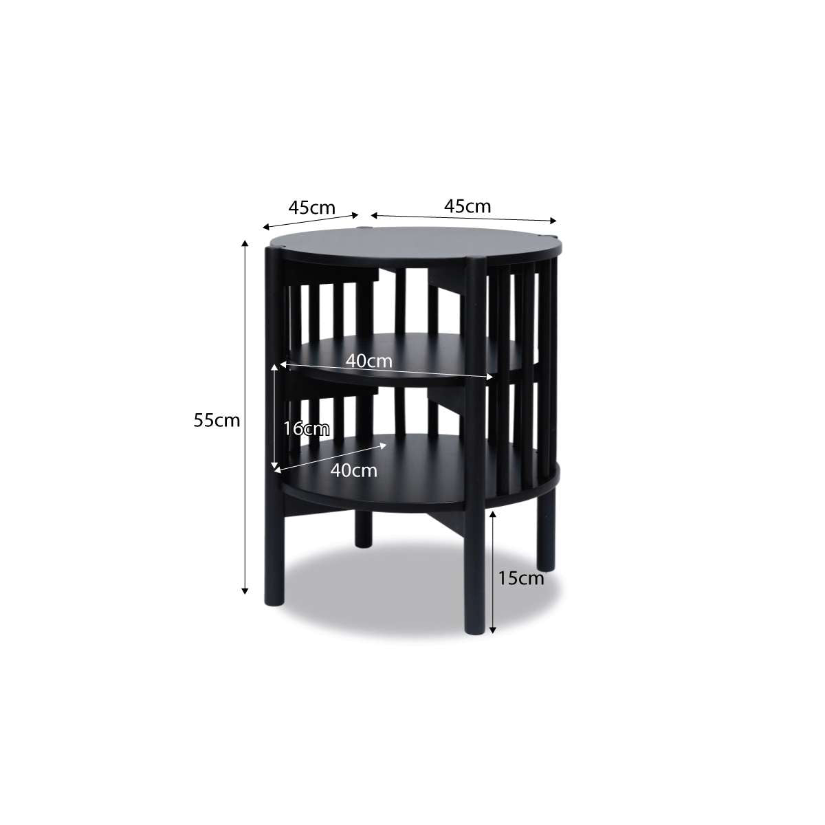 Akari Side Table - Black