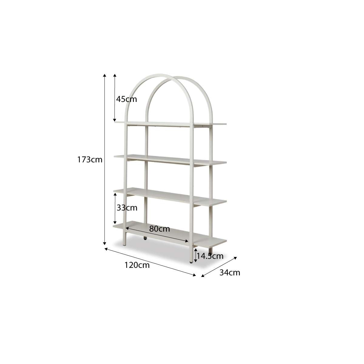 Alfie Arched Shelves - Beige