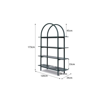 Alfie Arched Shelves - Green