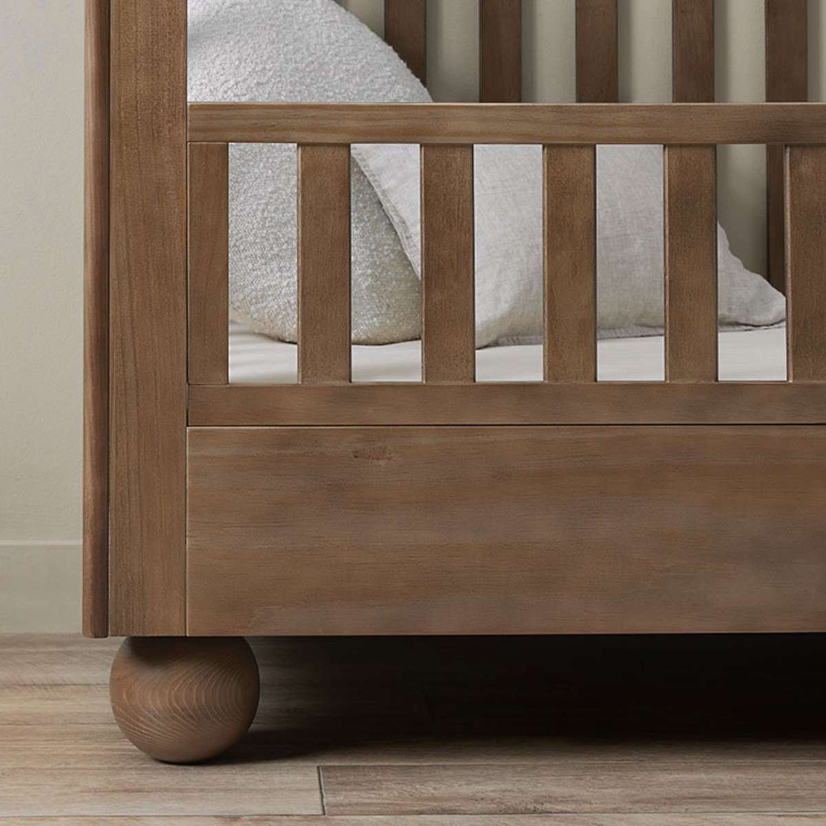 Blake Cot Toddler Bed Half Frame - Almond