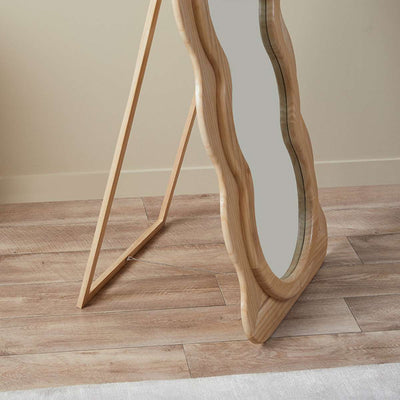 Wave Solid Wood Mirror