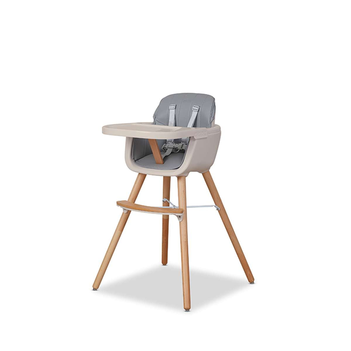 Jenson Natural Highchair - Grey