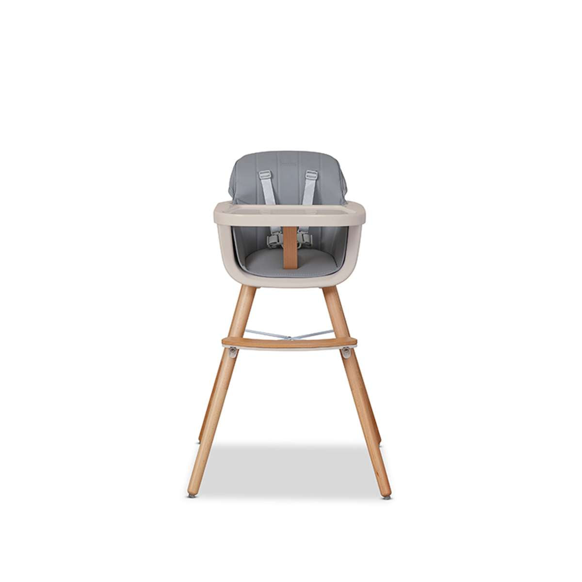 Jenson Natural Highchair - Grey