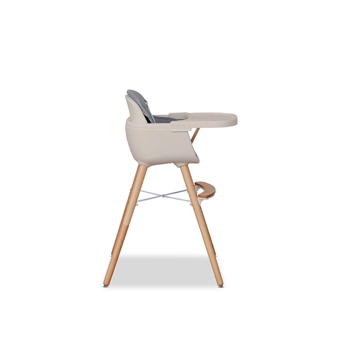 Jenson Natural Highchair - Grey