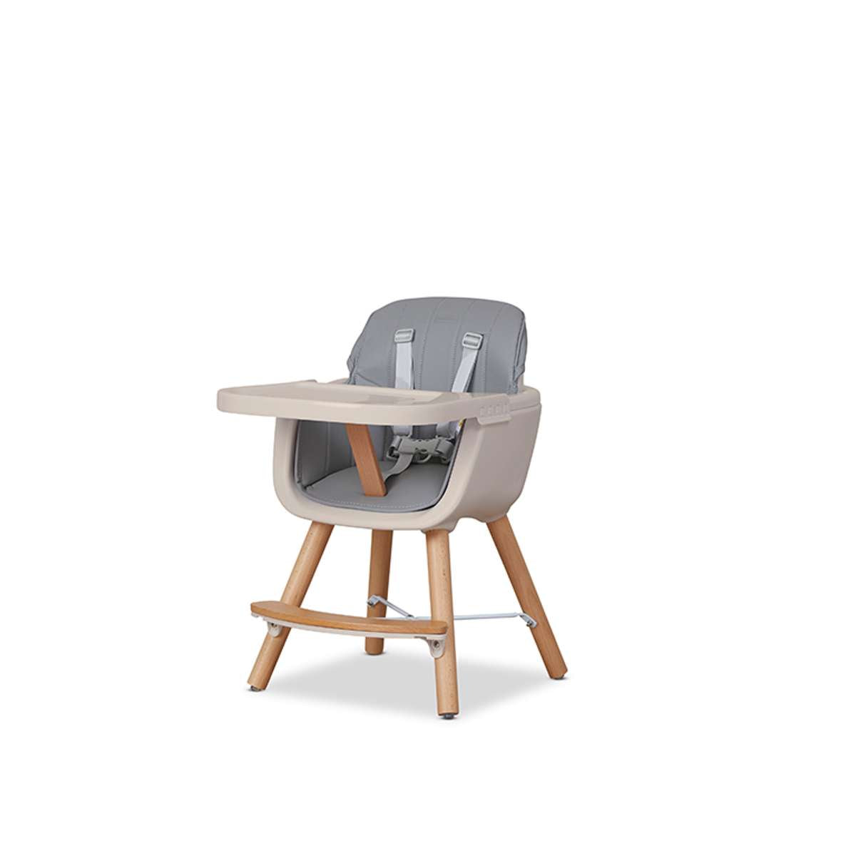 Jenson Natural Highchair - Grey
