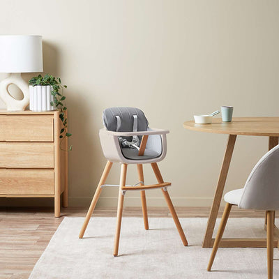 Jenson Natural Highchair - Grey