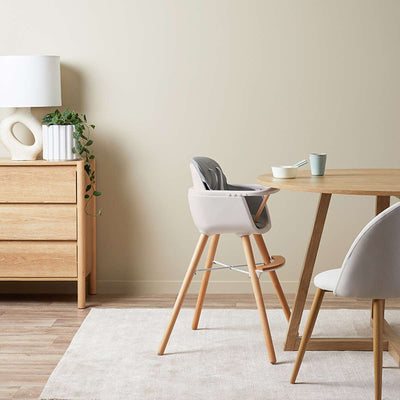 Jenson Natural Highchair - Grey