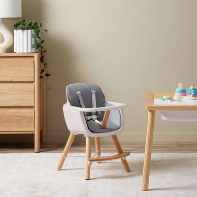 Jenson Natural Highchair - Grey