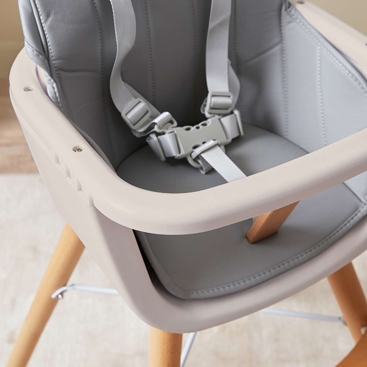 Jenson Natural Highchair - Grey