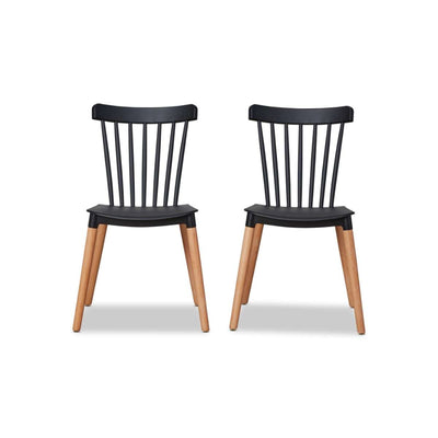 Frida Dining Chair - Set of 2 - Black