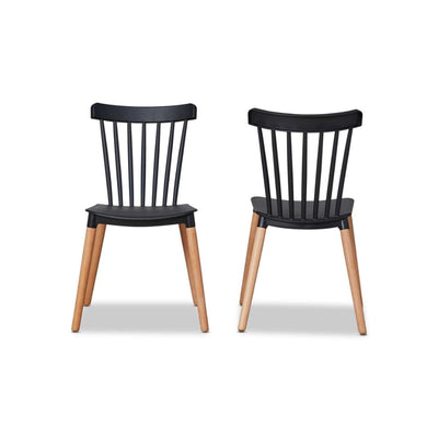 Frida Dining Chair - Set of 2 - Black