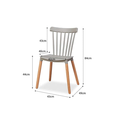 Frida Dining Chair - Set of 2 - Stone