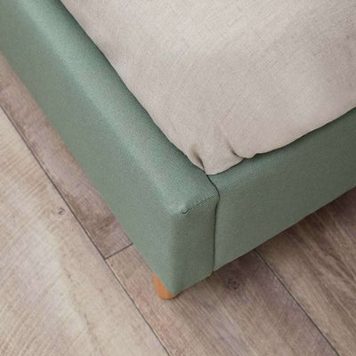 Imogen King Single Bed - Sage Green