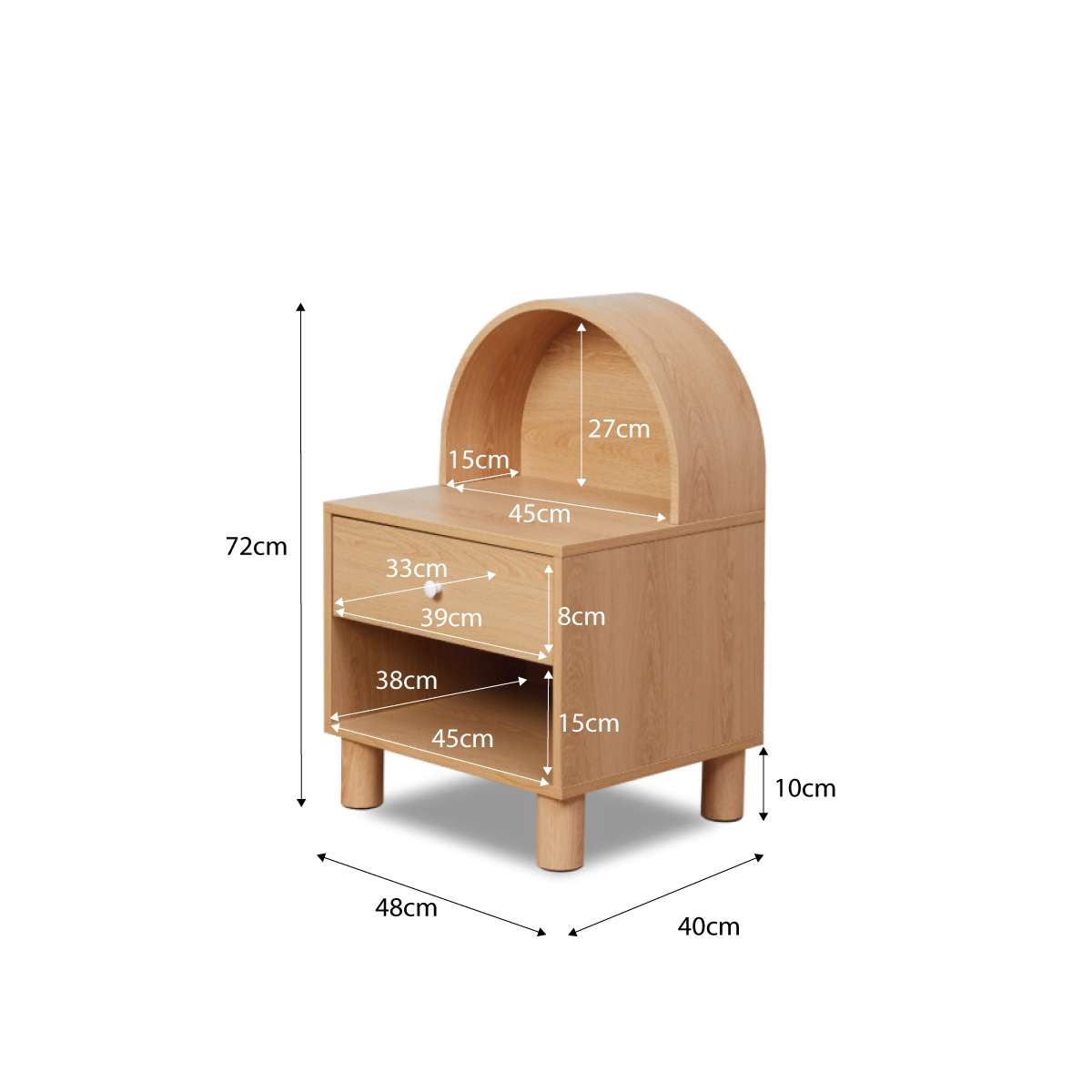 Archie Bedside Table