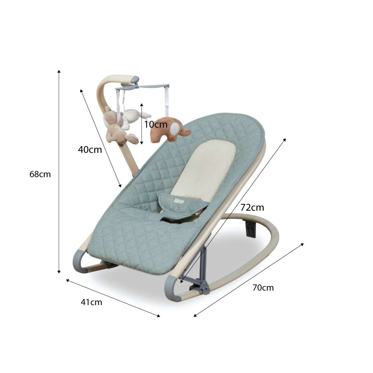 Raven Rocker - Spring Green