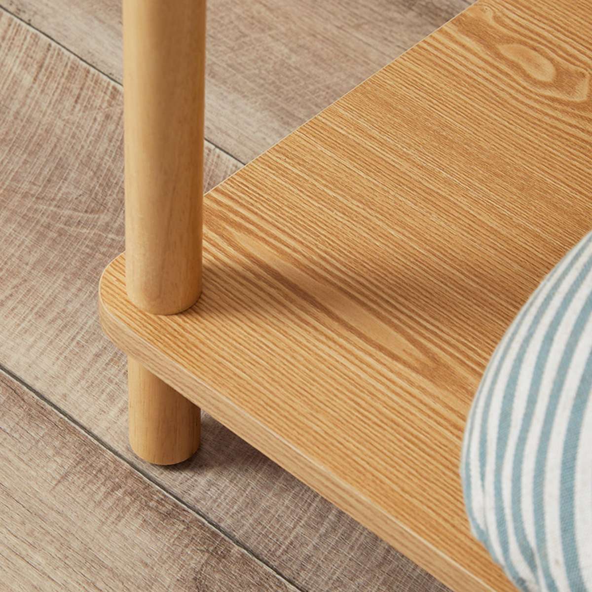 Eden Low Shelf With Storage - Natural