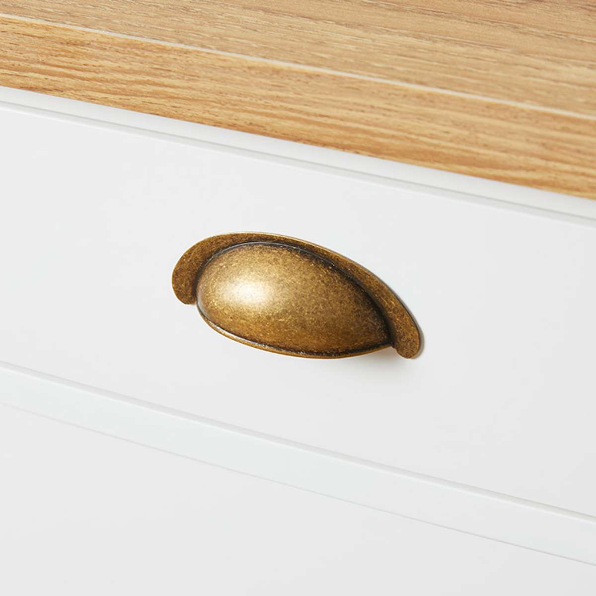 Hastings Desk - White/Natural