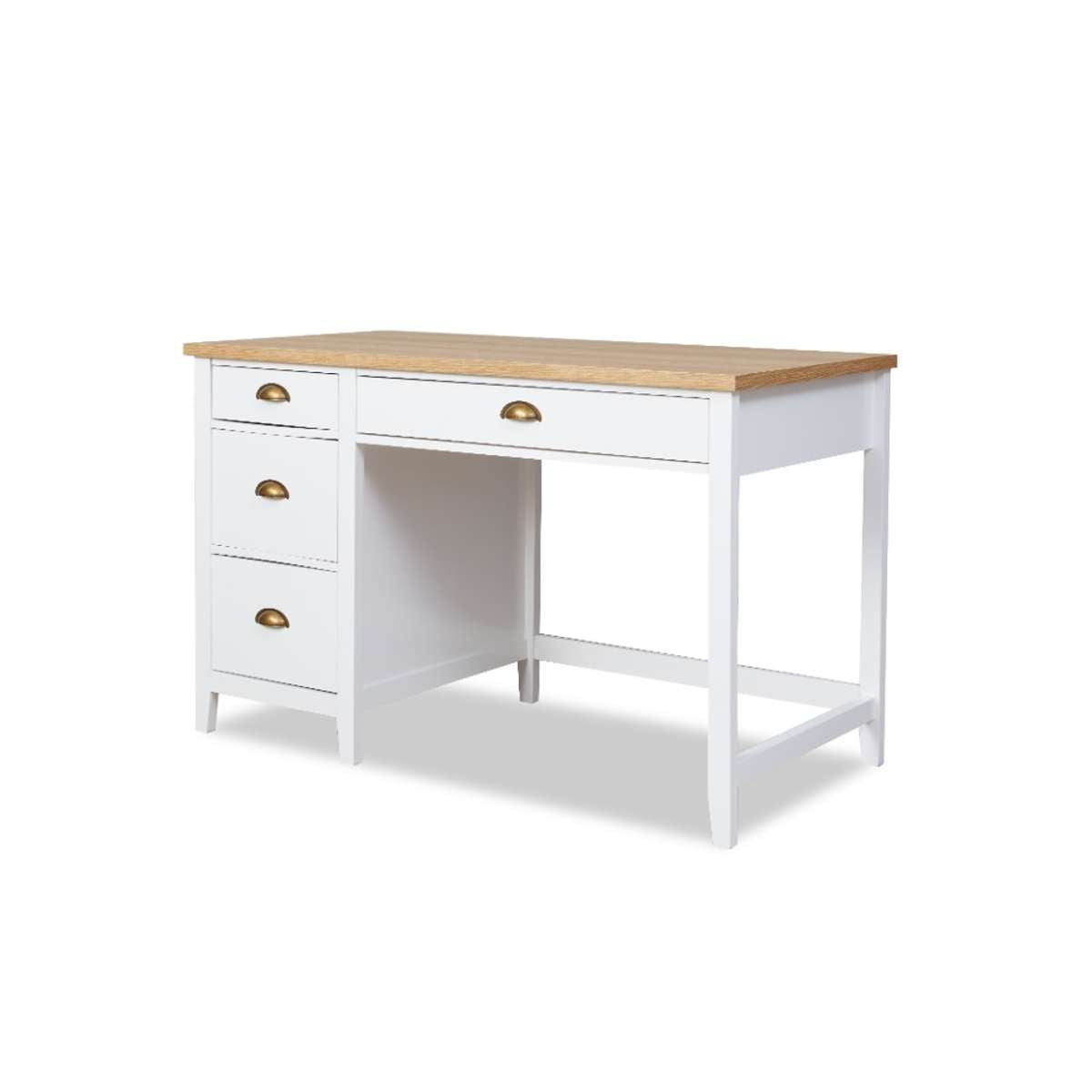 Hastings Desk - White/Natural