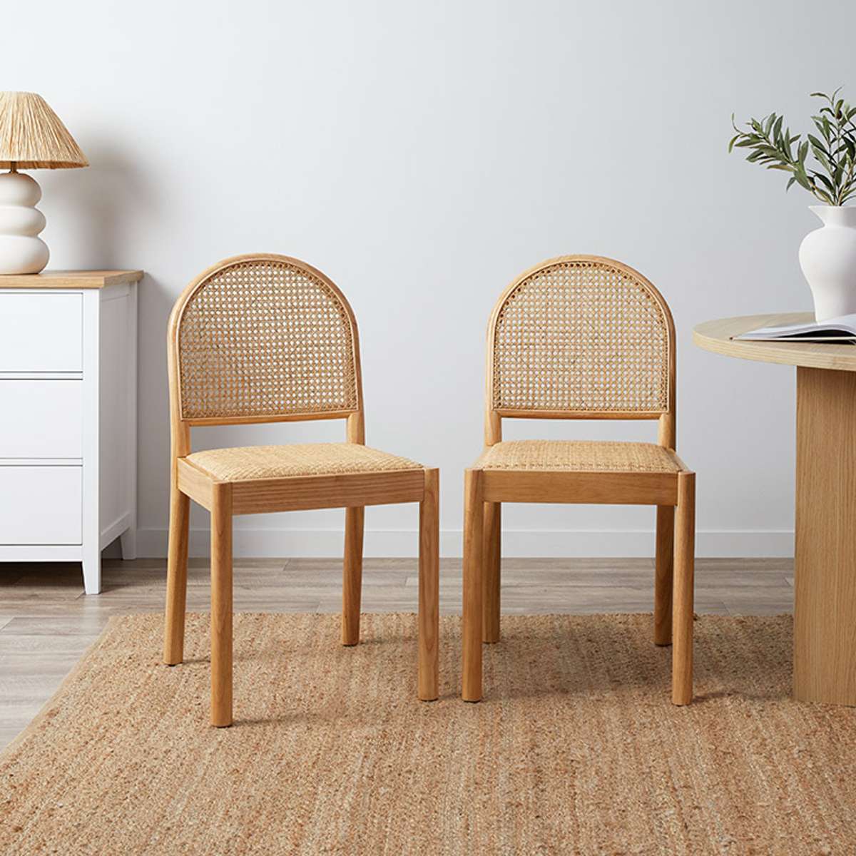 Mateo Dining Chair - Natural Set of Six Bundle