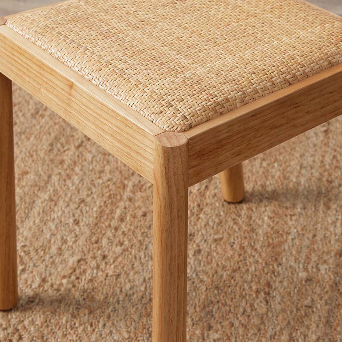 Mateo Curved Rattan Dining Chair - Set Of Two - Natural