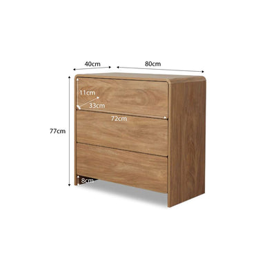 Owen Three Drawer - Walnut