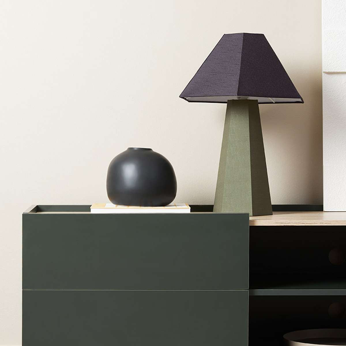 Murphy Entertainment Unit - Green/Natural