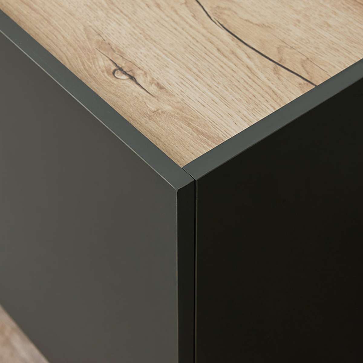 Murphy Entertainment Unit - Green/Natural