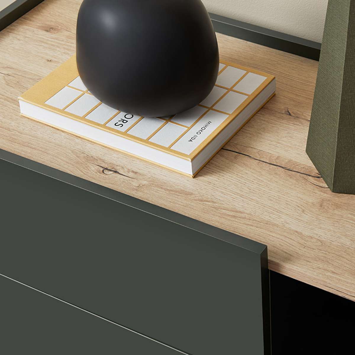 Murphy Entertainment Unit - Green/Natural