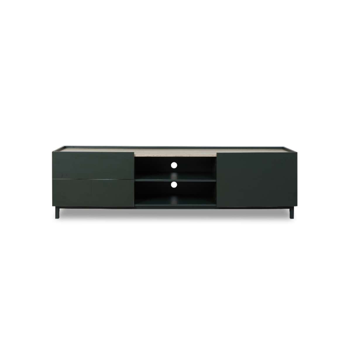 Murphy Entertainment Unit - Green/Natural