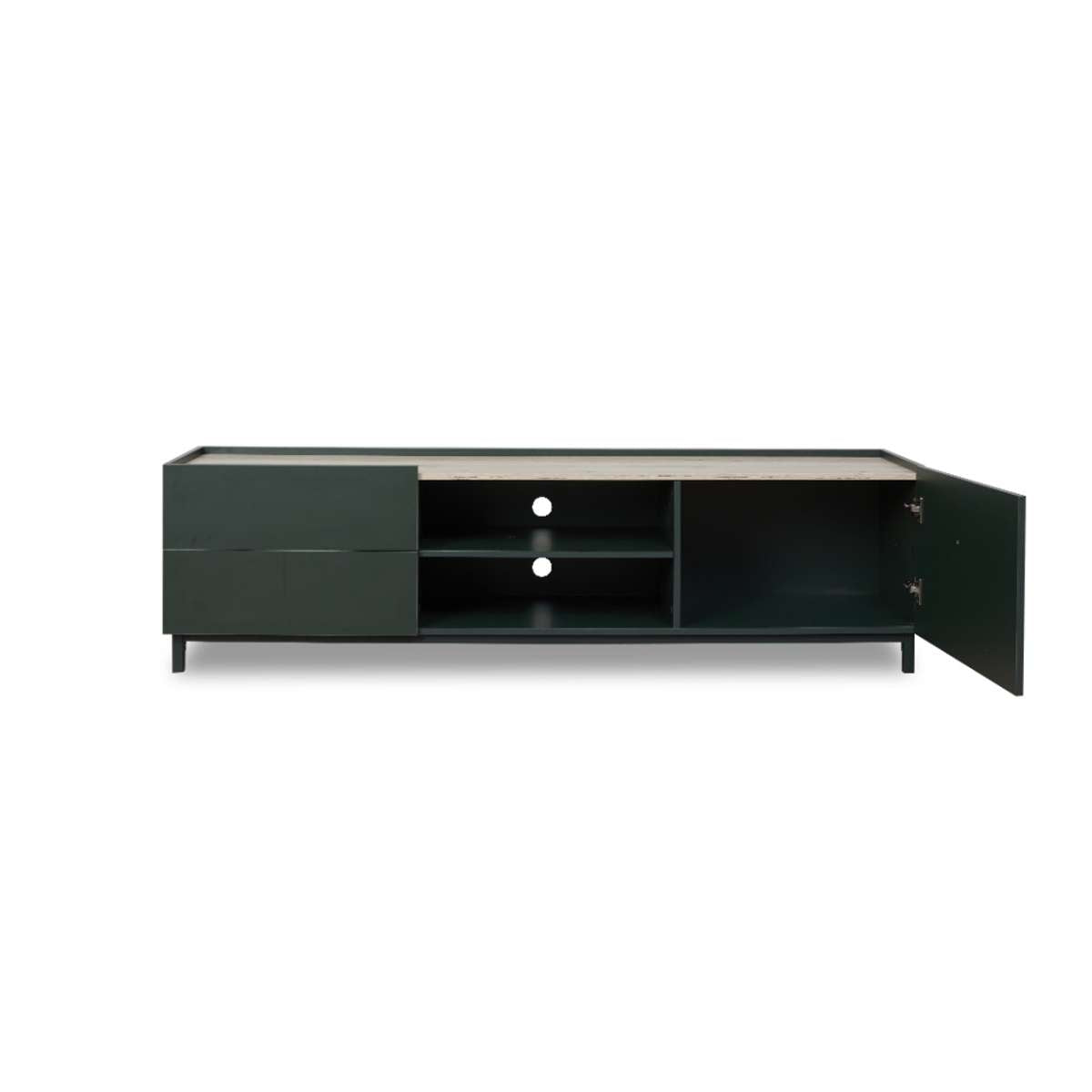 Murphy Entertainment Unit - Green/Natural