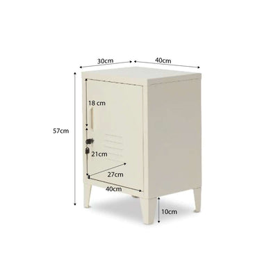 Mocka Original Locker Bedside - Cream