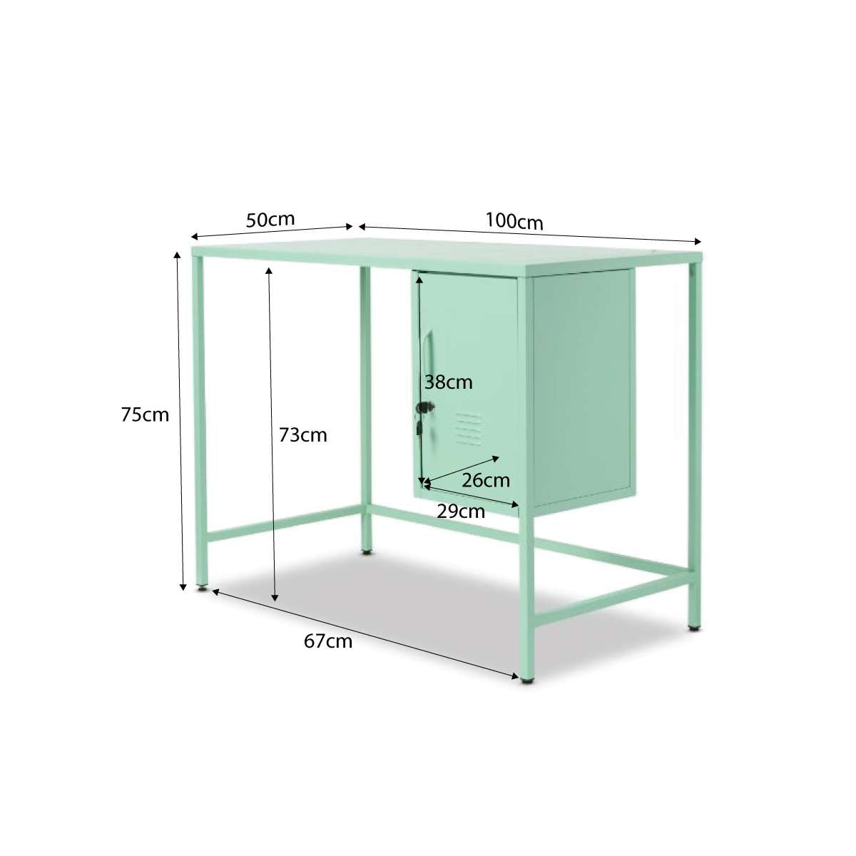 Mocka Original Locker Desk - Mint
