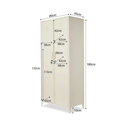 Mocka Original Locker Wardrobe - Cream