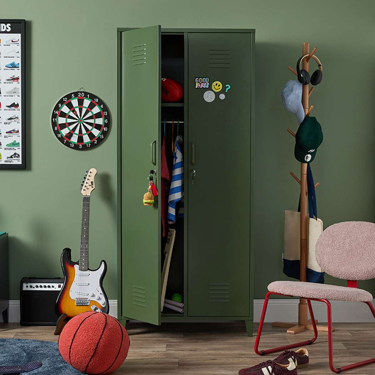 Mocka Original Locker Wardrobe - Khaki