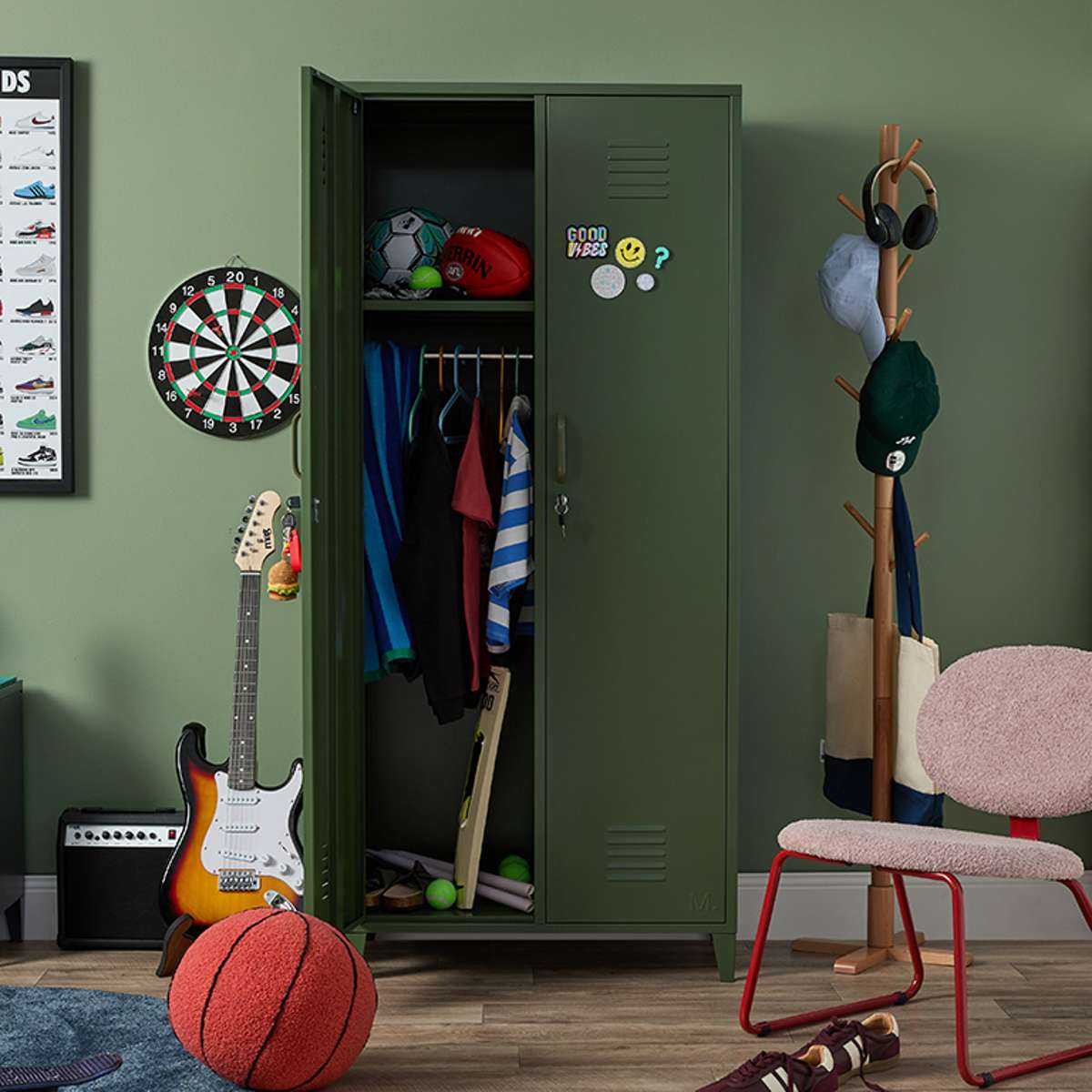 Mocka Original Locker Wardrobe - Khaki