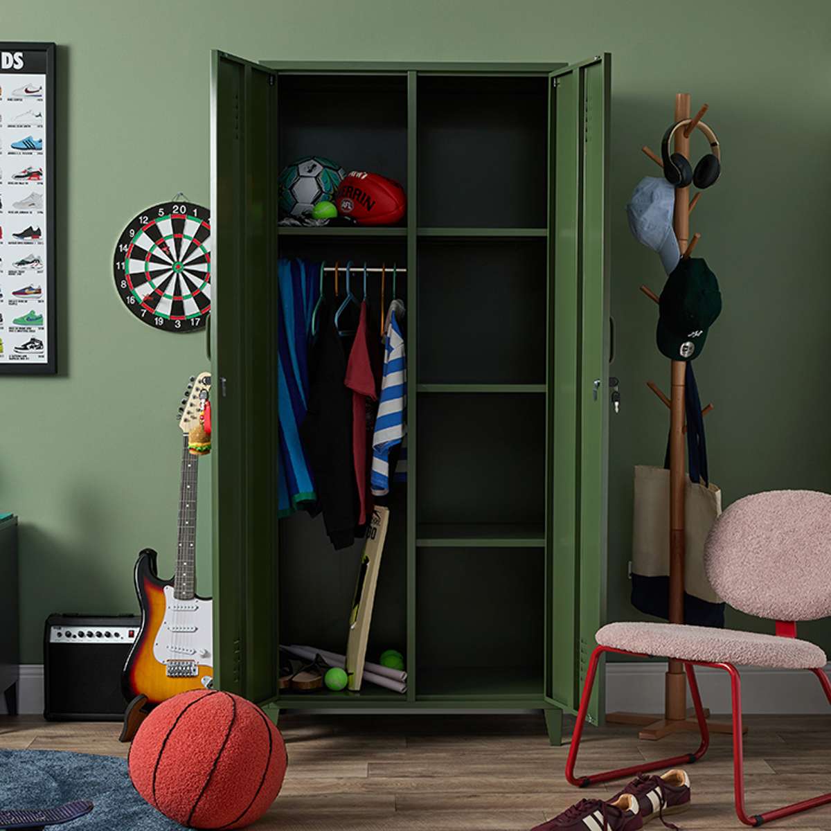 Mocka Original Locker Wardrobe - Khaki