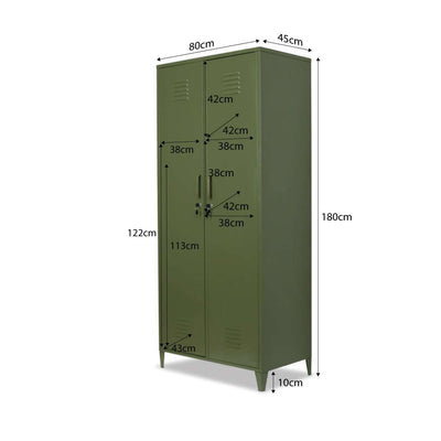 Mocka Original Locker Wardrobe - Khaki