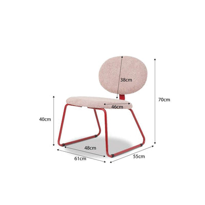 Charley Easy Chair - Pink/Red