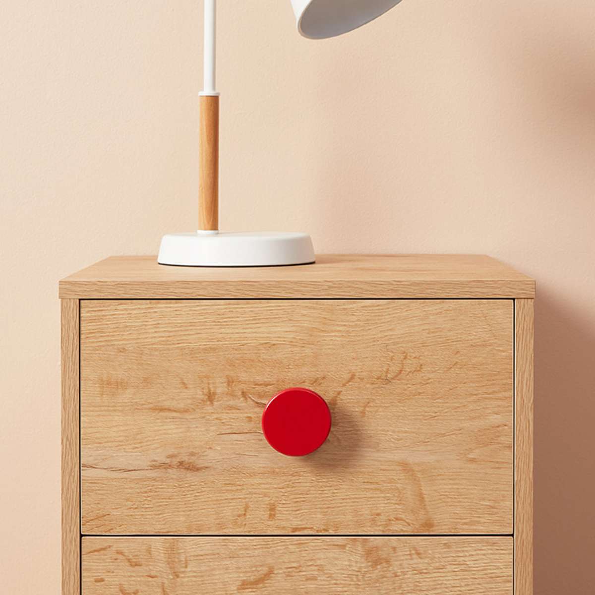 Spotty Bedside Table - Red