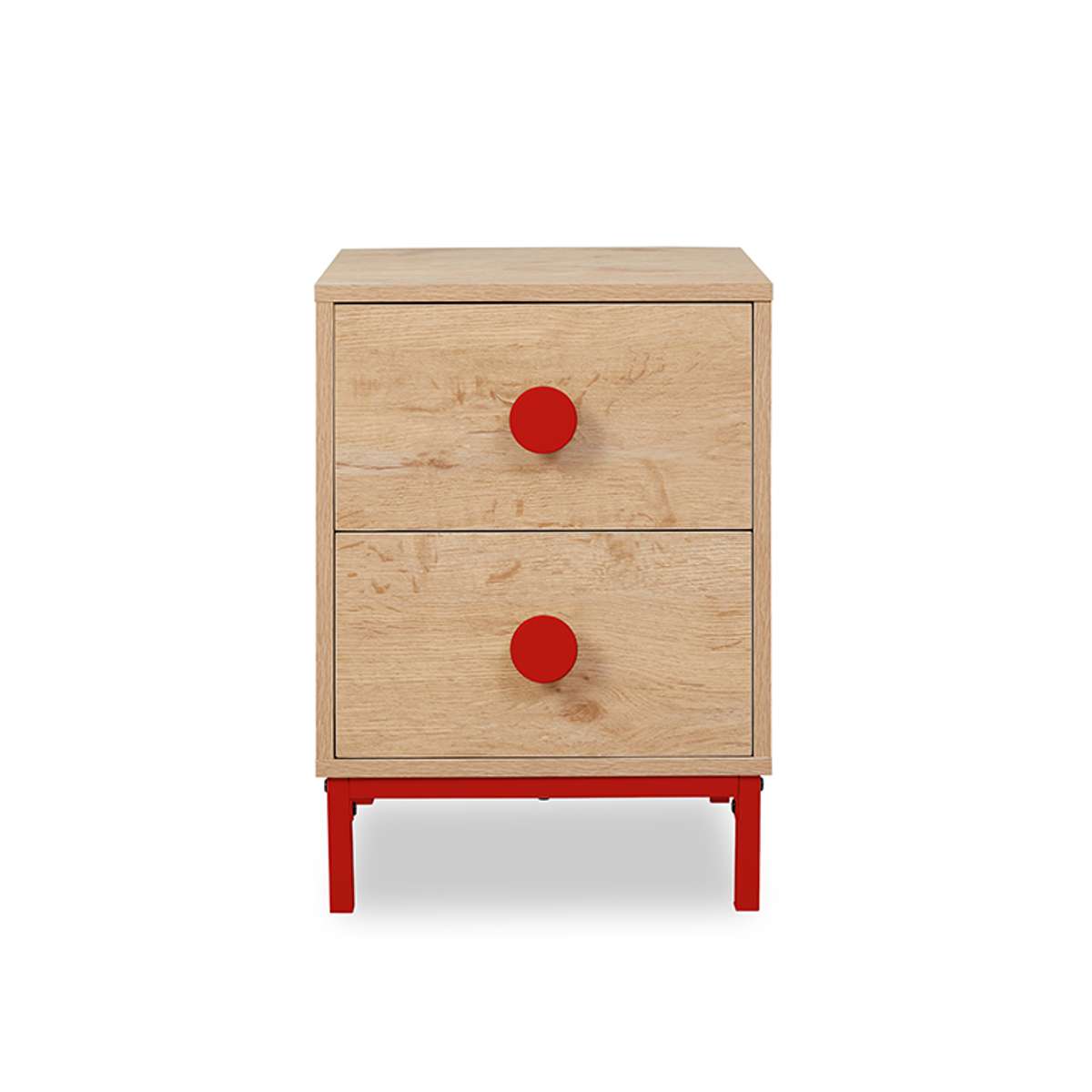 Spotty Bedside Table - Red