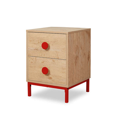 Spotty Bedside Table - Red