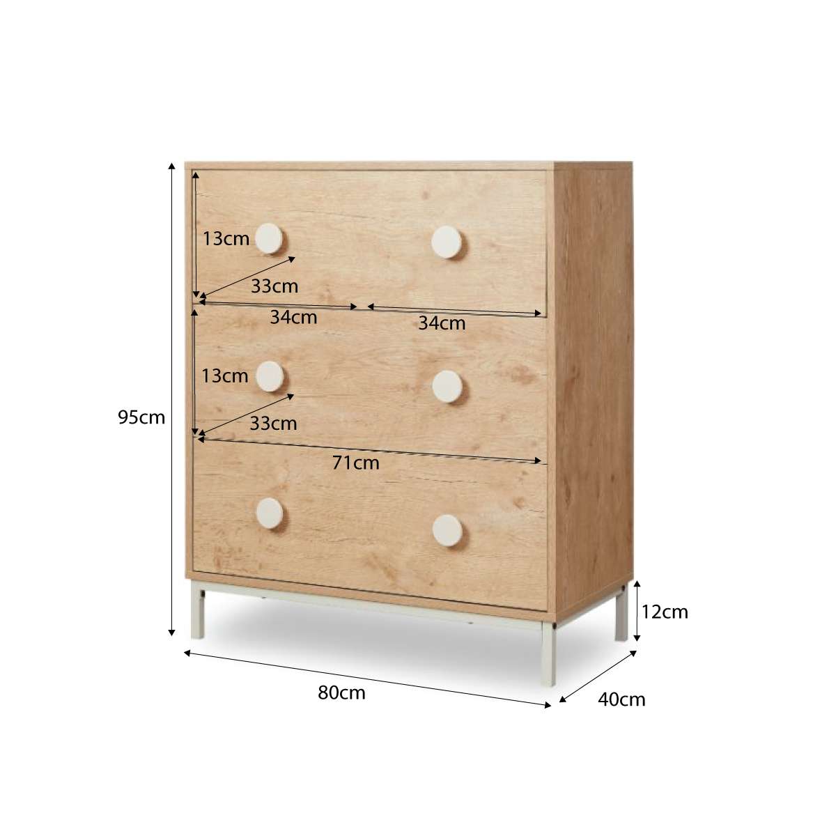 Aspiring Natural Three Piece Nursery Set