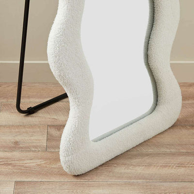 Wiggly Mirror - White Teddy