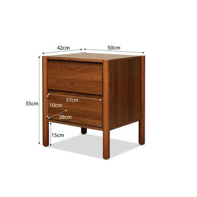 Blair Bedside Table - Walnut