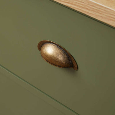 Hastings Six Drawer - Olive Green/Natural