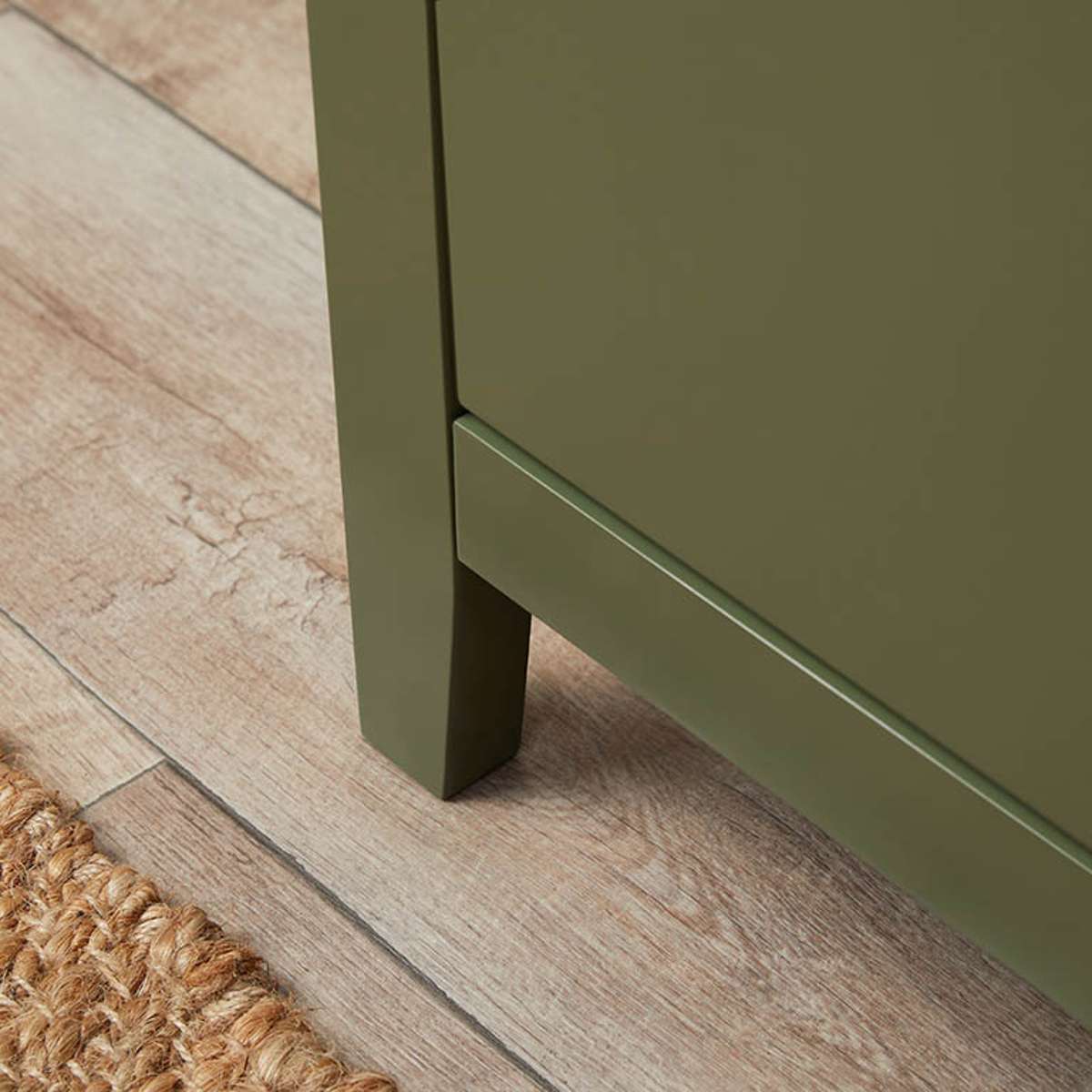 Hastings Six Drawer - Olive Green/Natural