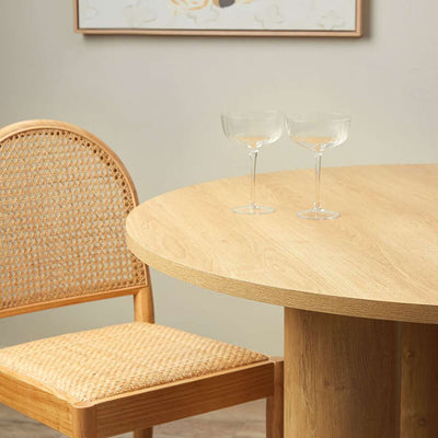 Otis Round Four Seater Dining Table - Natural